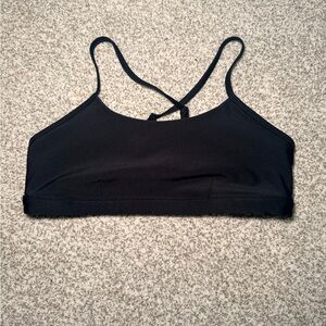 ALO Yoga Black Strappy Sports Bra